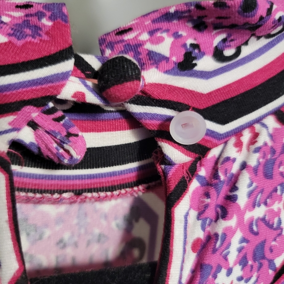 Venus Fushia Print Form Fitted Midi Large - Picture 5 of 6